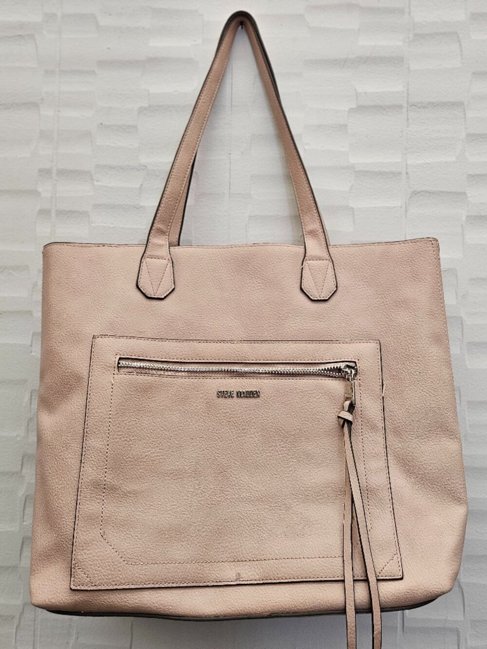 Steve Madden large bucket tote bag pink floral